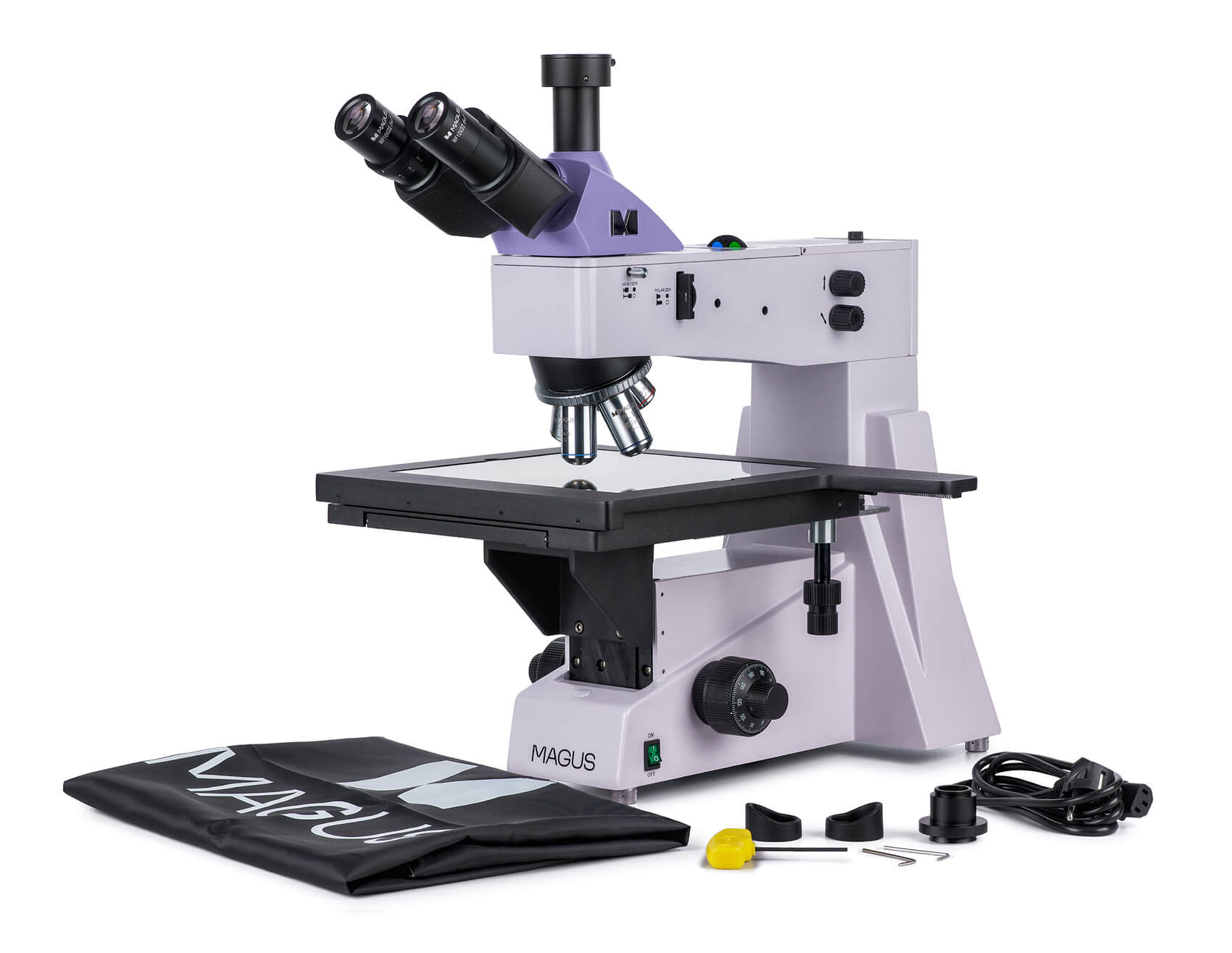 Metalurgický digitálny mikroskop MAGUS Metal D650 LCD obsah balenia